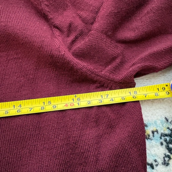 Brooks Brothers Extra Fine Merino Wool Cardigan Maroon Deep Red Medium NWOT - Picture 5 of 8